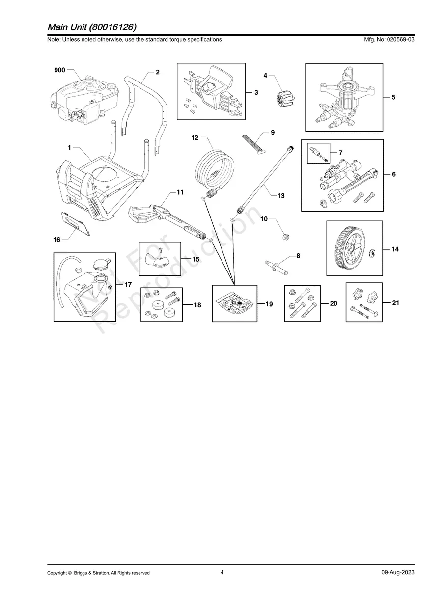 BRIGGS AND STRATTON, 020569-03, IPL.4
